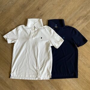 Izod White and Blue Polo Shirts